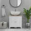 Armoire de rangement à piédestal, sous-lavabo, meuble-lavabo de salle de bain avec U et tablette interne réglable-130604244