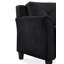 Fauteuil Lourdez de 86 cm de large, rembourré, avec accoudoirs incurvés et dossier capitonné-1785557208