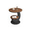 Table de bout en bois manufacturé moderne + fer-1436032505-1436032506