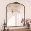  Arnott Arch Decorative Wall Accent Mirror with Baroque Metal Frame