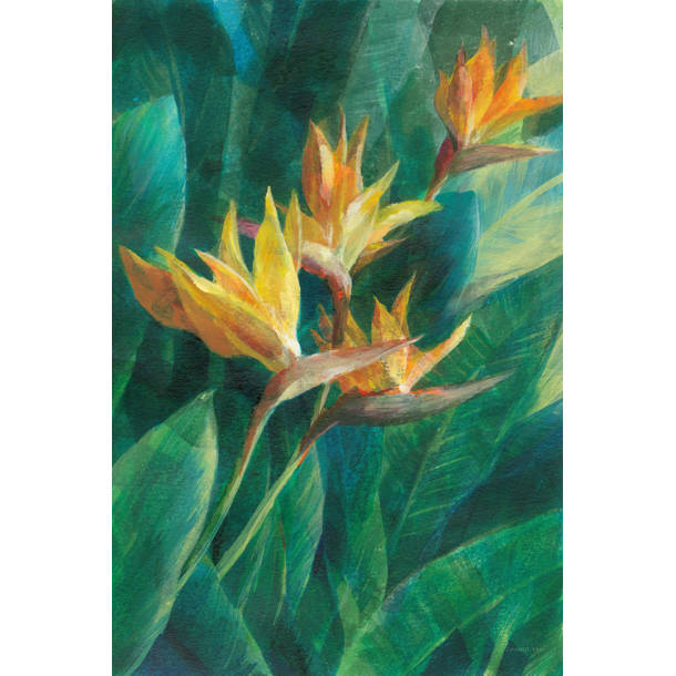 Bayou Breeze Birds Of Paradise Arrangement in Planter & Reviews | Wayfair