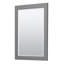 Base de meuble-lavabo simple autoportante 29,25 po avec miroir 24 po Miranda-63918421