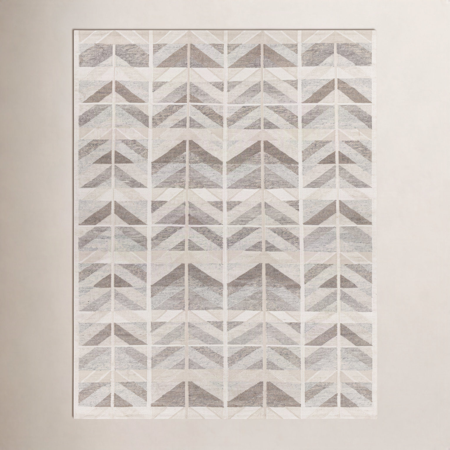 Kidus Hand-Knotted Chevron Rug, Rectangle 9' x 10'