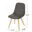 Chaise de salle à manger GILA avec pieds de transfert de chaleur, ensemble de 2