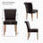 Sofid Nailed Trim Faux Leather Waterproof Upholstered Parsons Dining Chairs (Set Of 8)-1763770616-1763770612