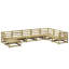 Brayden Studio 8 Piece Garden Sofa Set Solid Wood -734673547