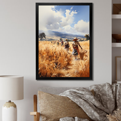 «Kelvina African Tribes Kikuyu Harvest I», reproduction sur toile