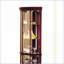 Vitrine de coin, fini cerisier traditionnel, 4 portes en verre | Cerise | Bois synthétique