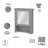 Keyunta Single Bathroom Vanity with Ceramic Top