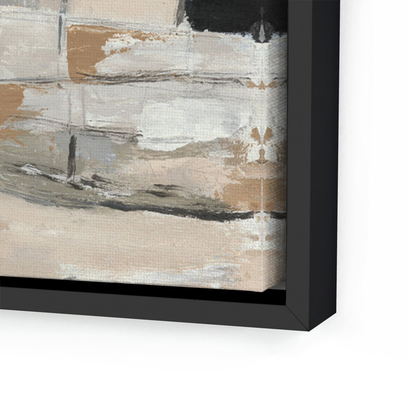 Chalet Painting by Melanie Biehle, 25" H x 32" W, Black Maple Canvas Floater Framed