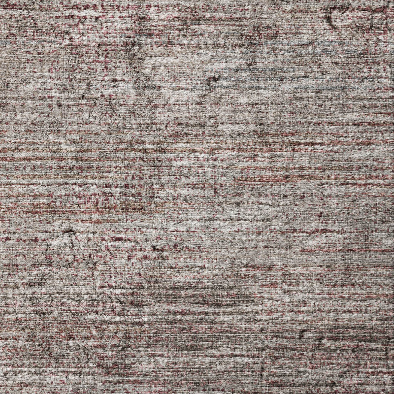 Premium Machine Washable Dream Shag Horizontal Bars Rug, Burgundy, 2'6" x 3'10"
