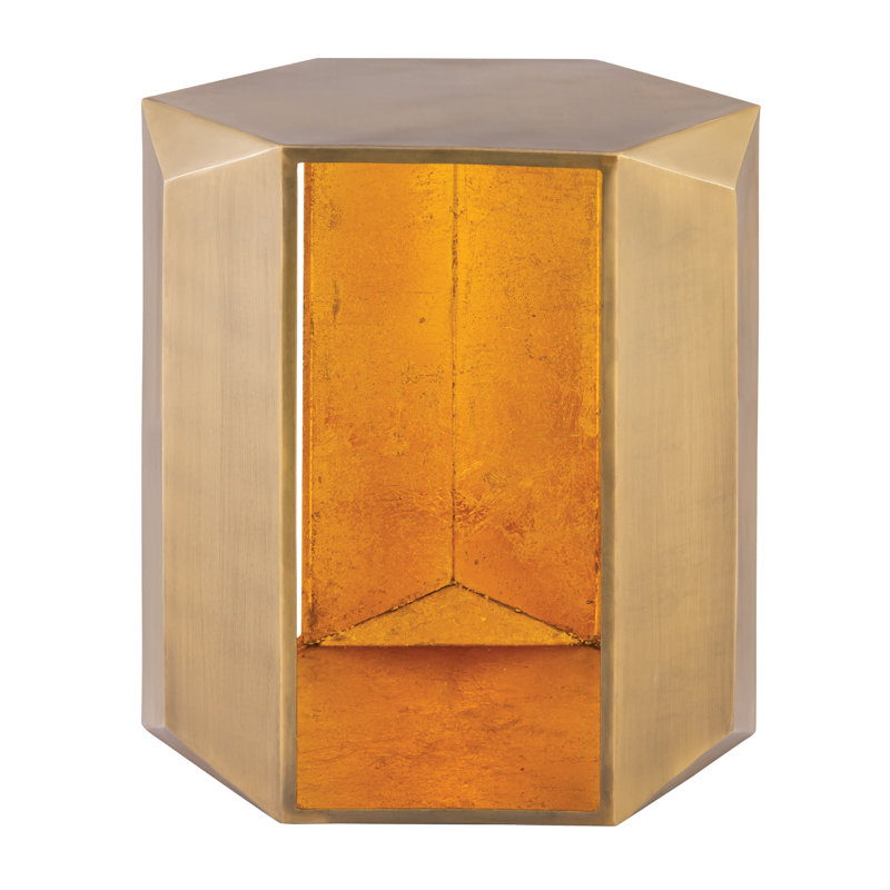 529 End Table Gold, Gold