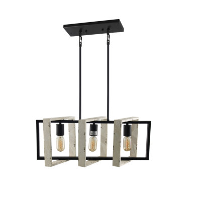 Ellzey 3 - Light Ivory/Black Pendant