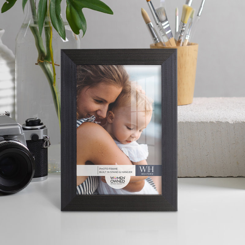 Black Wood Picture Frame - Set of 8, 5" x 7"