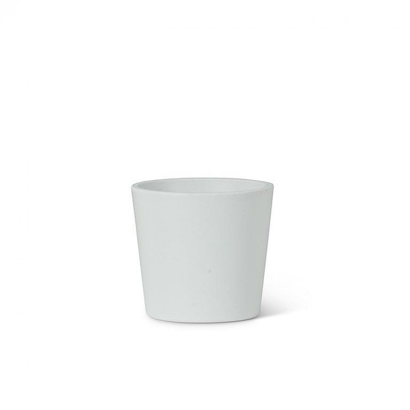 Pot à fleurs blanc classique, H 2,5 po x l 2,75 po x P 2,75 po