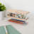 Thomas Martha Stewart Clear Plastic Storage Organizer Bin Set with Wooden Lids-90712341