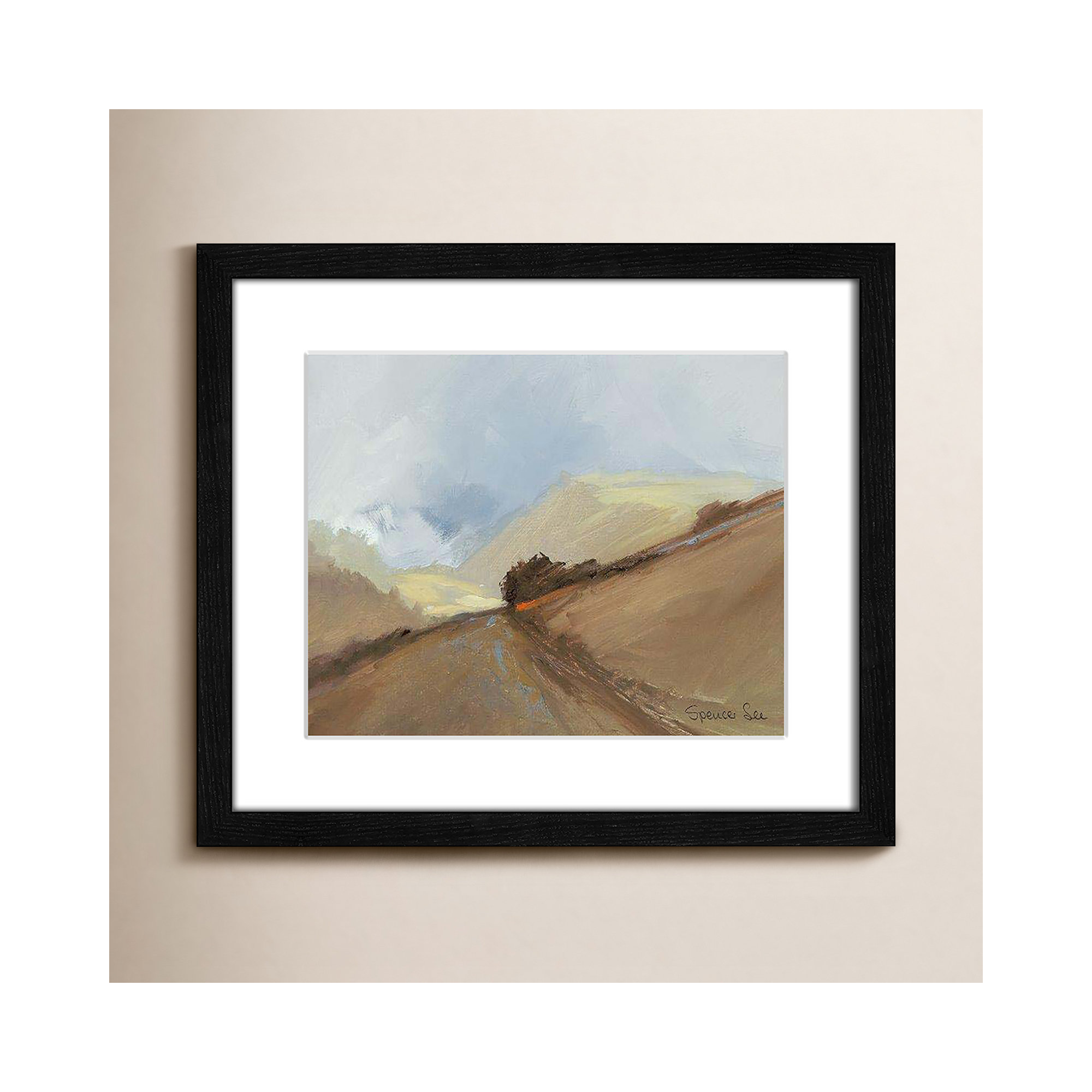 Heaven And Earth II by Spencer Lee, Black Framed, 13" H x 15" W x 0.75" D