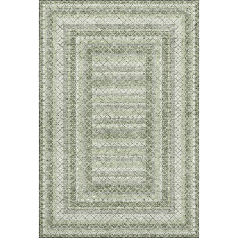 Premium Machine Washable Ansley Geometric Rug, Rectangle 3' x 5'