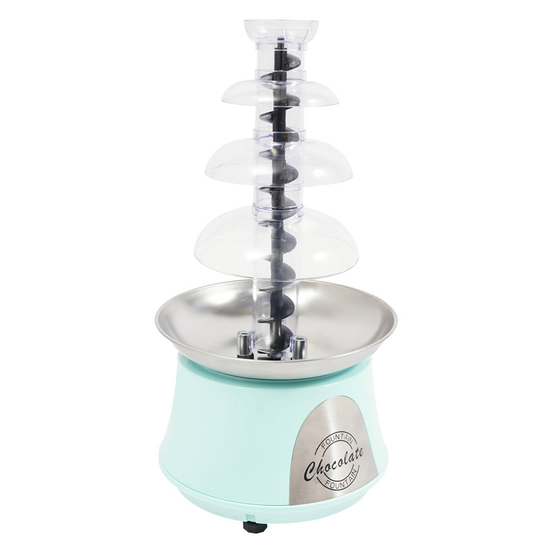 Machine de fontaine à chocolat électrique à 4 niveaux, Bleu
