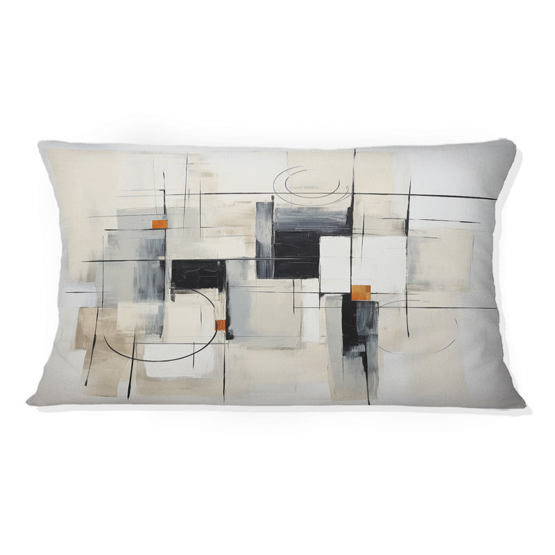 Coussin Beige Minimalist Patchwork IV - Minimalisme