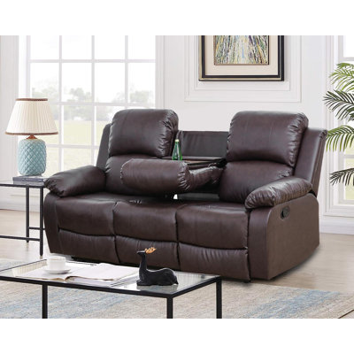 Orestus 82 " Faux Leather Sofa Reclining