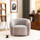 Munehito Upholstered Swivel Barrel Chair