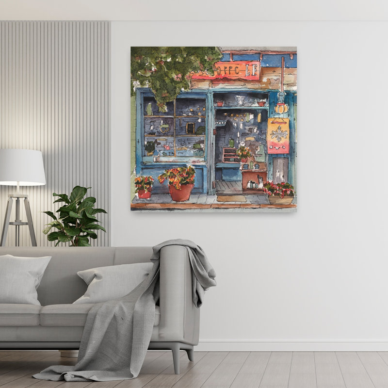 Art contemporain avec fleuriste contemporain, H 48 po x l 48 po