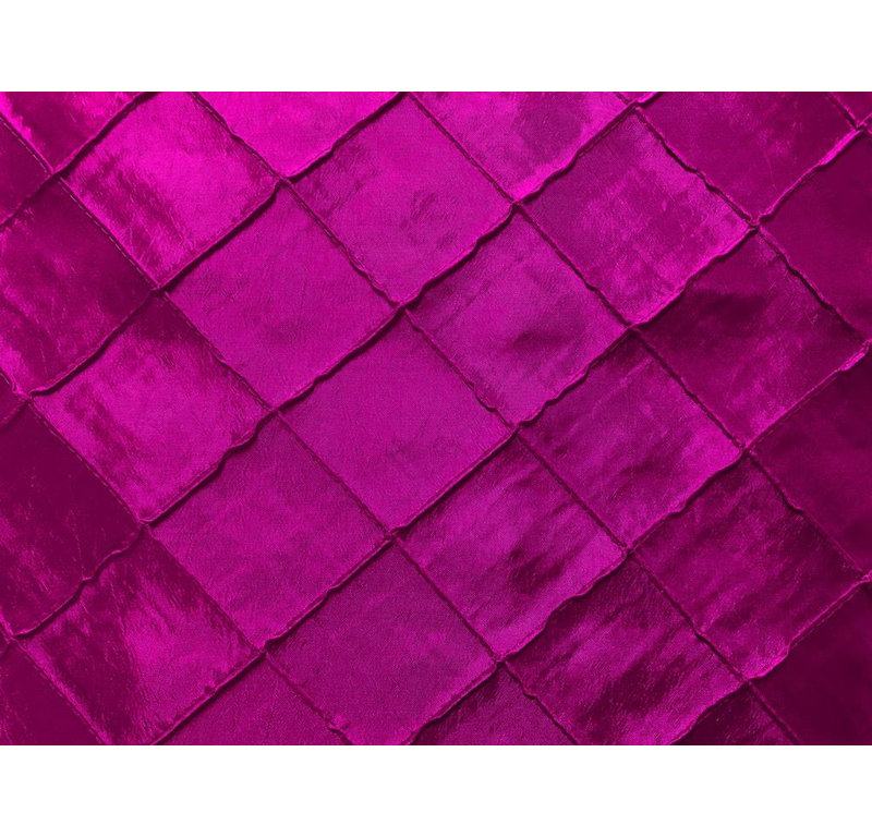 Pintuck Tailored Window Valance, Fuchsia, 58"W x 5"L