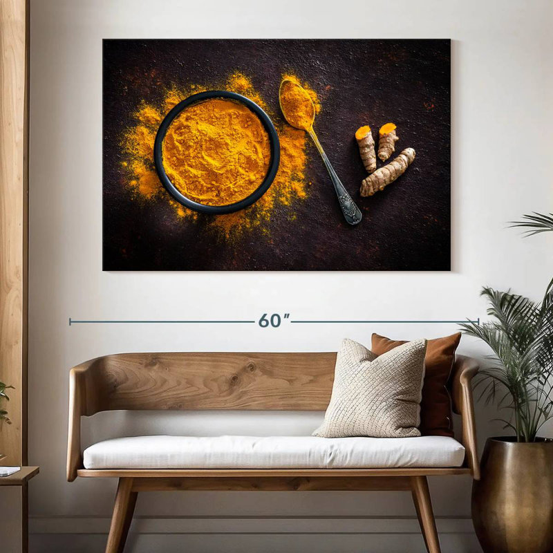 Turmeric Powder Bowl, 34" H x 51" W