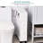 Narrow White Bathroom Cabinet With Rolling Feature And Storage Space Side Frame 45 Lbs Capacity