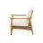 -hued Patio Chair - , Classic Slat Panel Seat Outdoor Relax In Wood Paneled, Assembly Included