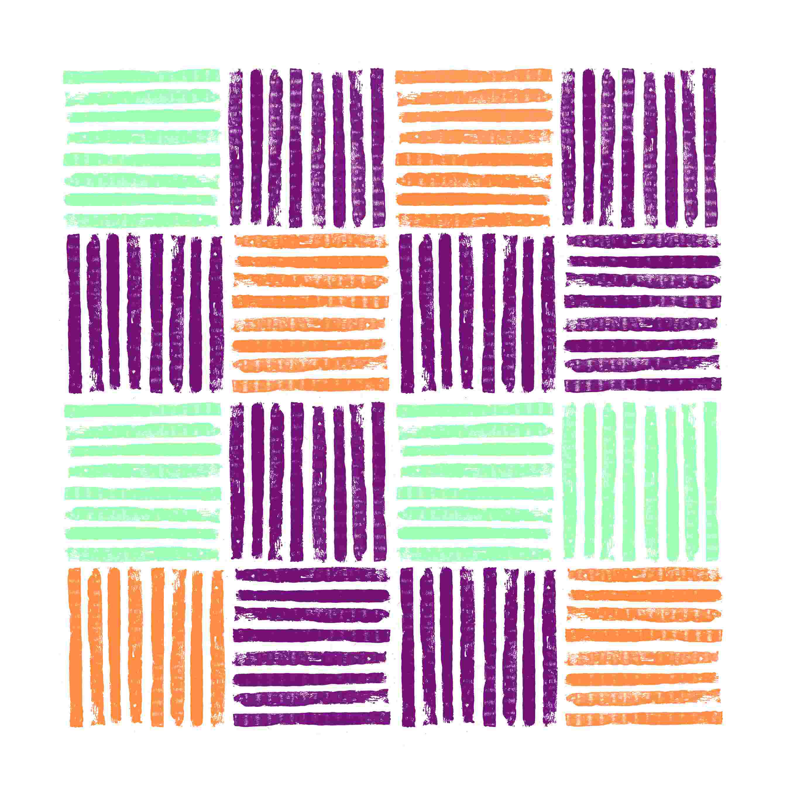 Squaer Line Wrought Studio™ Square Lines - Wrapped Canvas Painting | Wayfair