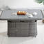 Rectangle Aluminium Propane Smokeless Fire Pit Table with Hidden Fuel Tank-675607961