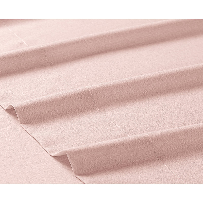 Ensemble de draps en micro-fibre, Ensemble de draps pour très grand lit + un drap-h, Rosé