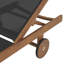 Chaise longue d'extérieur en bois d'eucalyptus Caspian