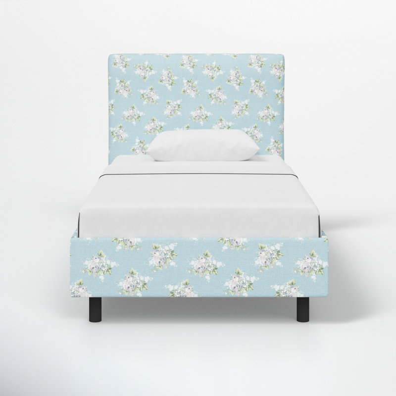 Sawyer Platform Bed, Full, Petite Bouquet Blue