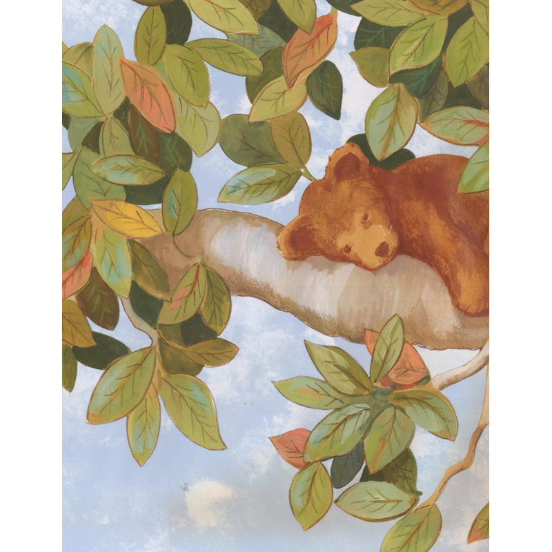 Bordure de papier peint Bear on a Tree L 1,5 pi x l 180 po
