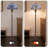 69" Traditional Floor Lamp With Tiffany-Style Baroque Stained Glass Shade