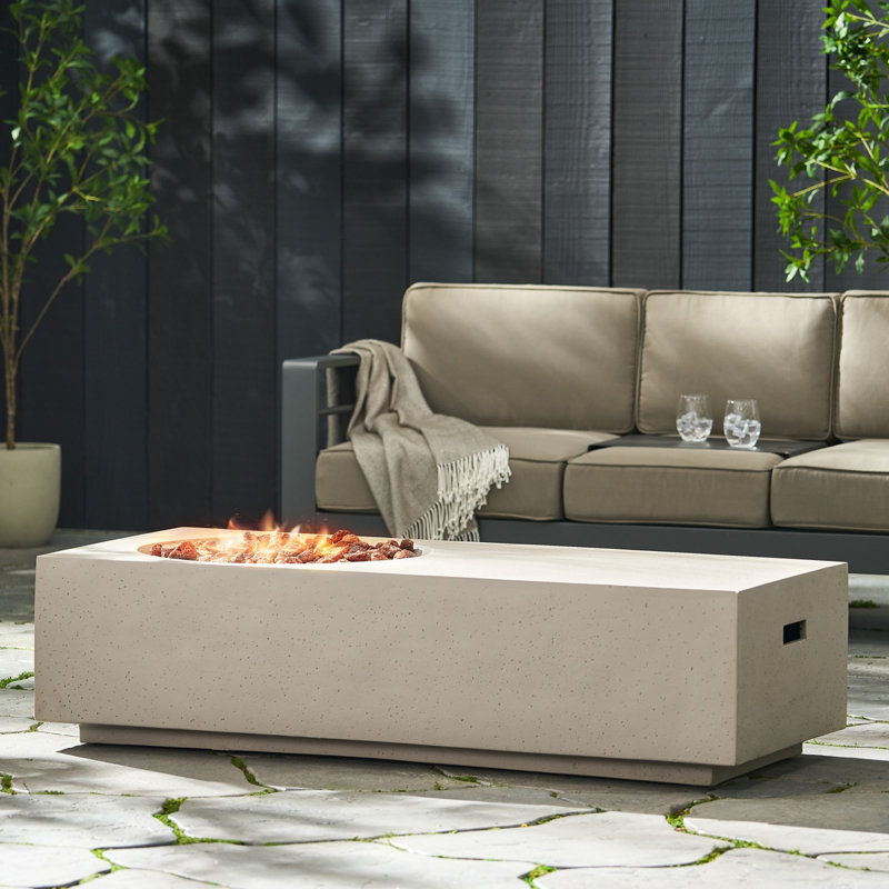 Rectangular 14.75” MGO Fireplace - 50,000 Btu