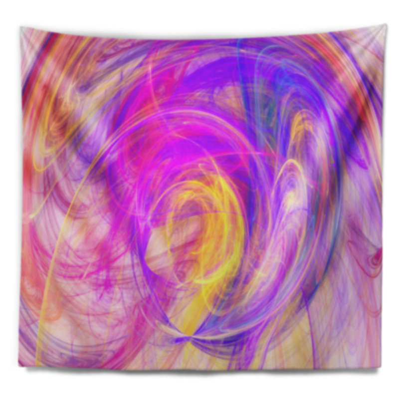 Tapisserie texture abstraite abstraite mystic psychédélique, H 50 po x l 60 po