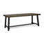 Mobilier d'extérieur en bois - Table industrielle moderne pour utilisation en gris et noir