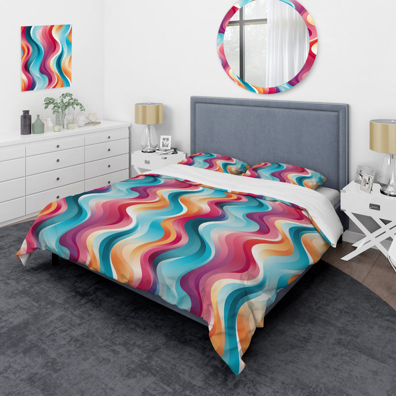 Ensemble de housse de couette Popart, Housse de couette pour très grand lit et 2 très