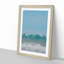 Aqua Green Horizon in Abstract - Picture Frame Graphic Art Print-55682578-55682583