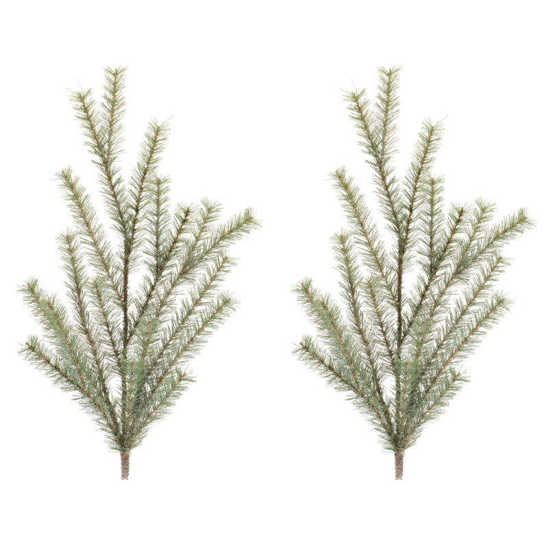 Glittered Pine Spray (Set of 2)