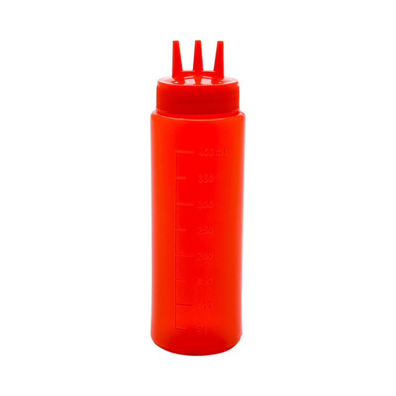 Bouteille compressible, Rouge, H 7,75 po x l 2,5 po x P 2,5 po