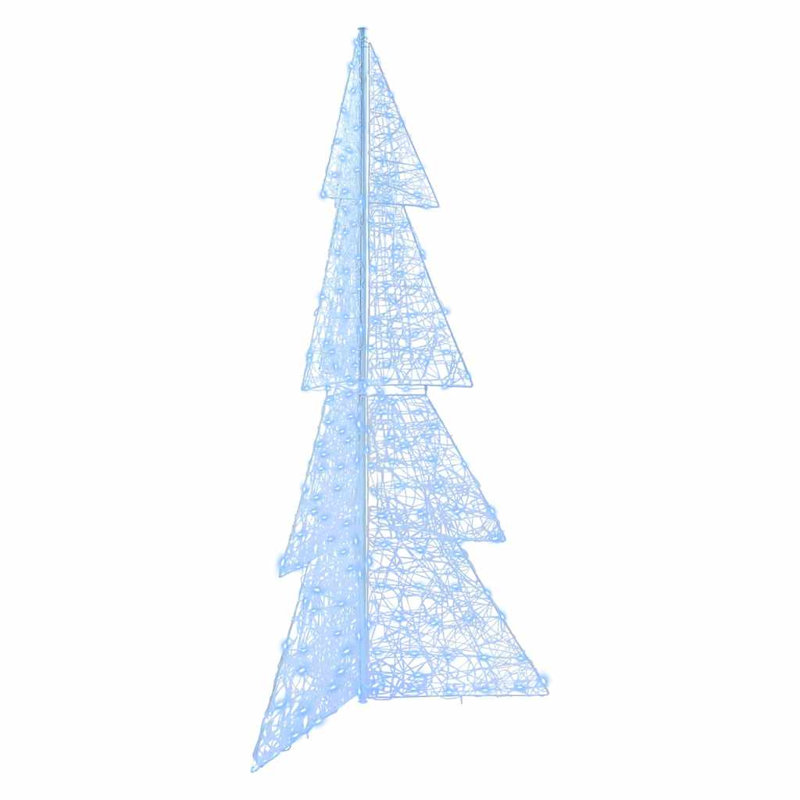 vidaXL Christmas Tree with 240 LEDs Acrylic, Cold White, 180cm H x 104cm W x 53.5cm D