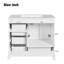 Meuble-lavabo traditionnel 36 "avec lavabo en céramique-1052050703