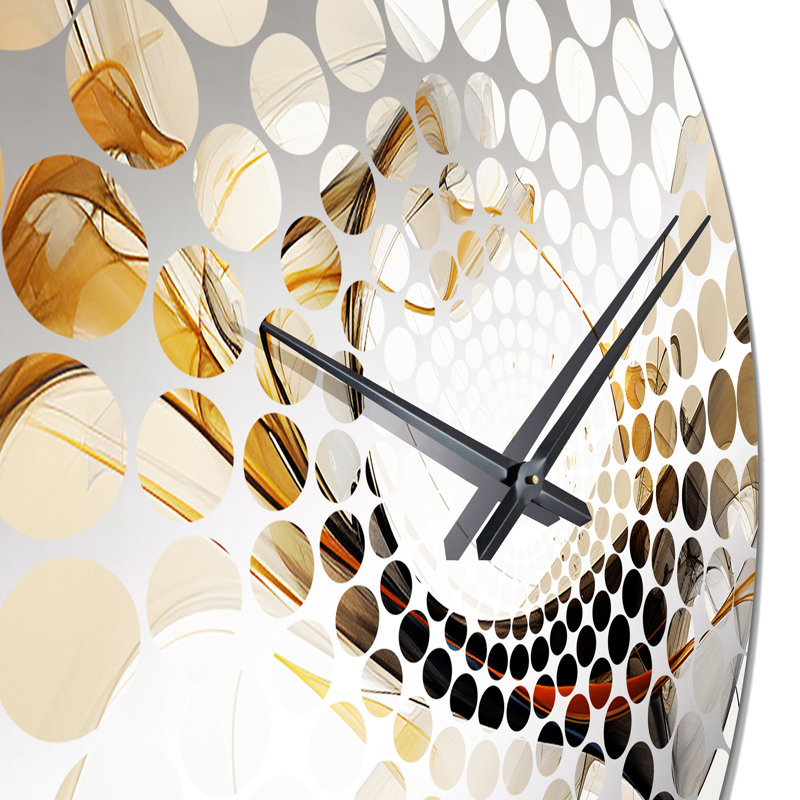 Conversations avec Destiny Dynamic Waves II - Horloge murale formes abstraites, Petit