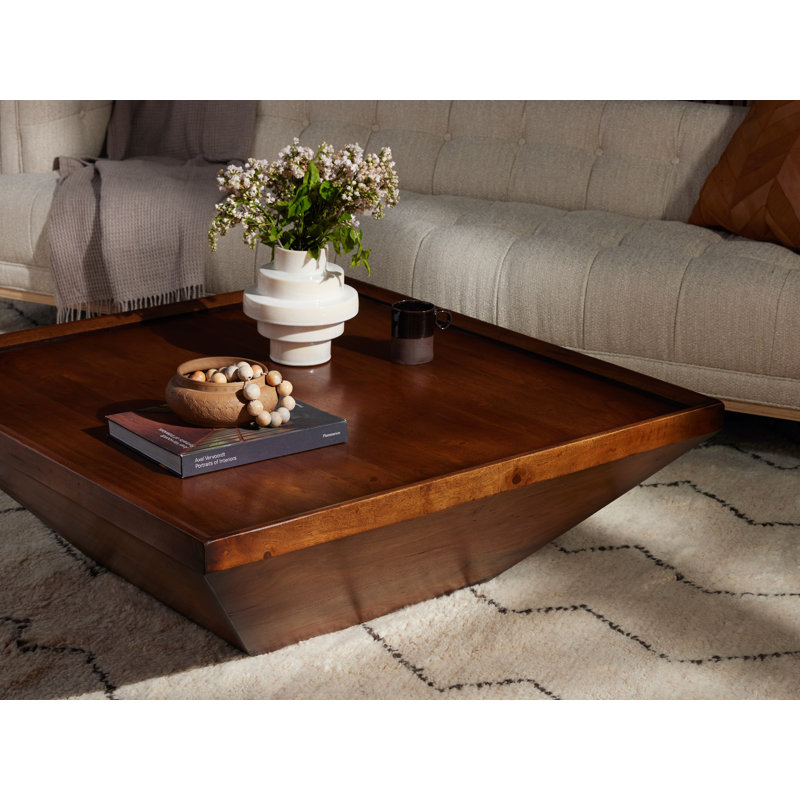 Drake Solid Wood Coffee Table, Reclaimed Fruitwood