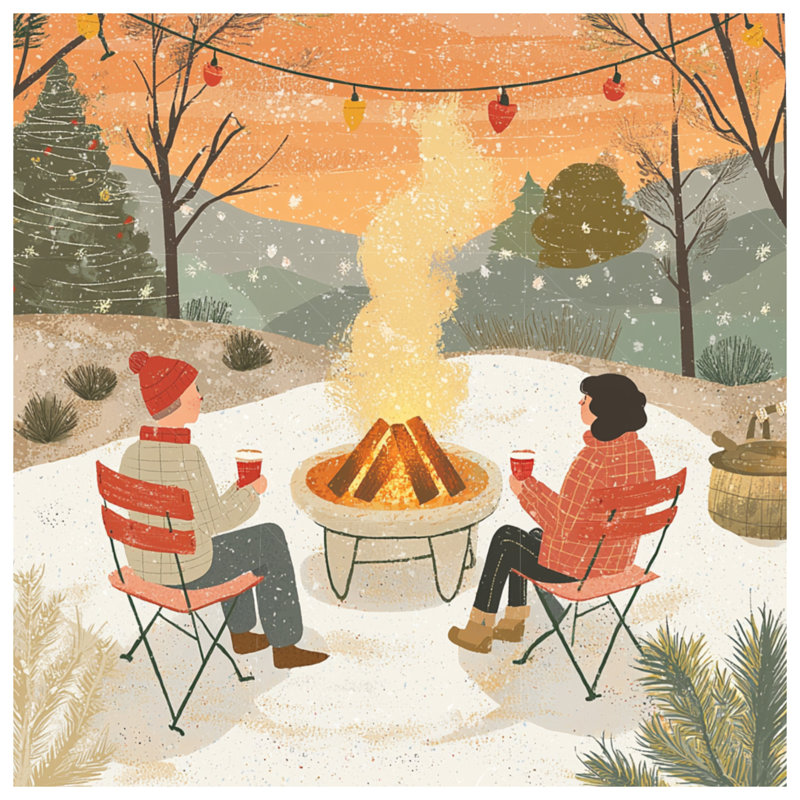 Campfire Bedding Outdoor Comforter Rustic, Twin Extra Long